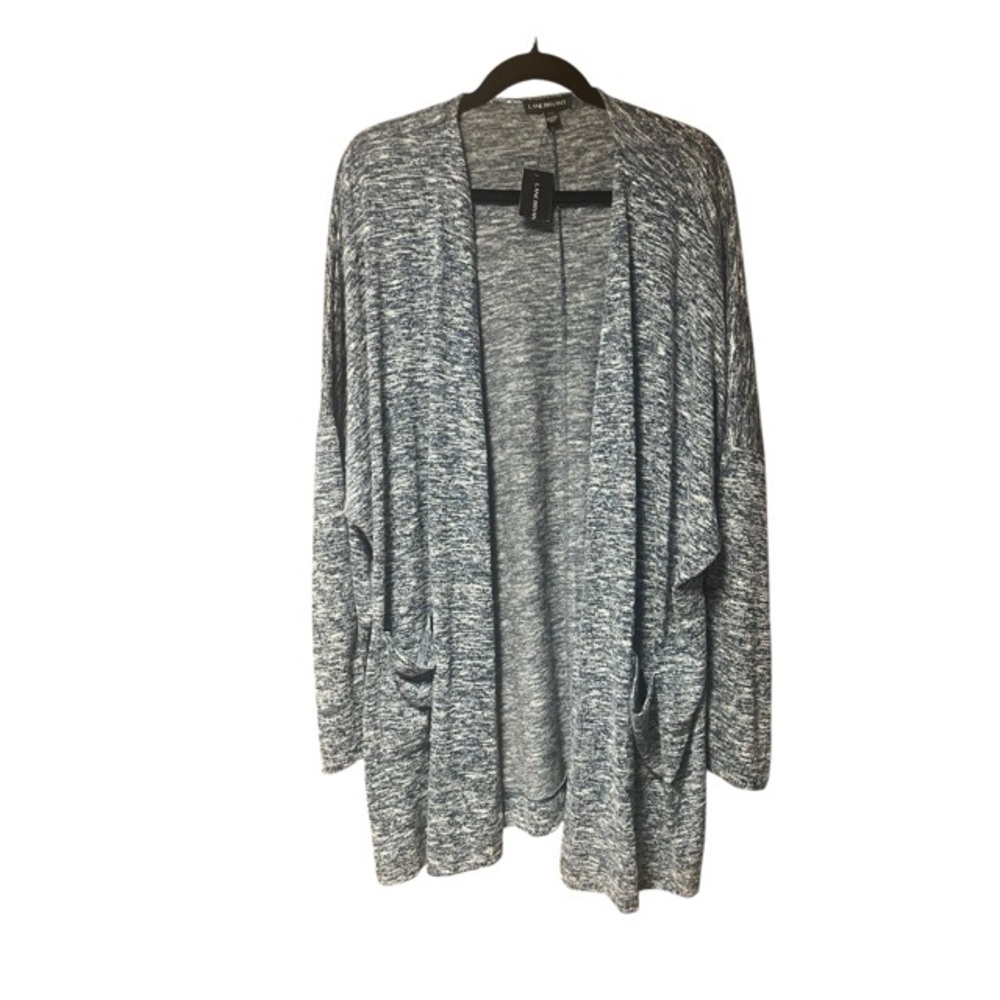 Lane Bryant Heather Gray Open Front Cardigan Sweater NWT